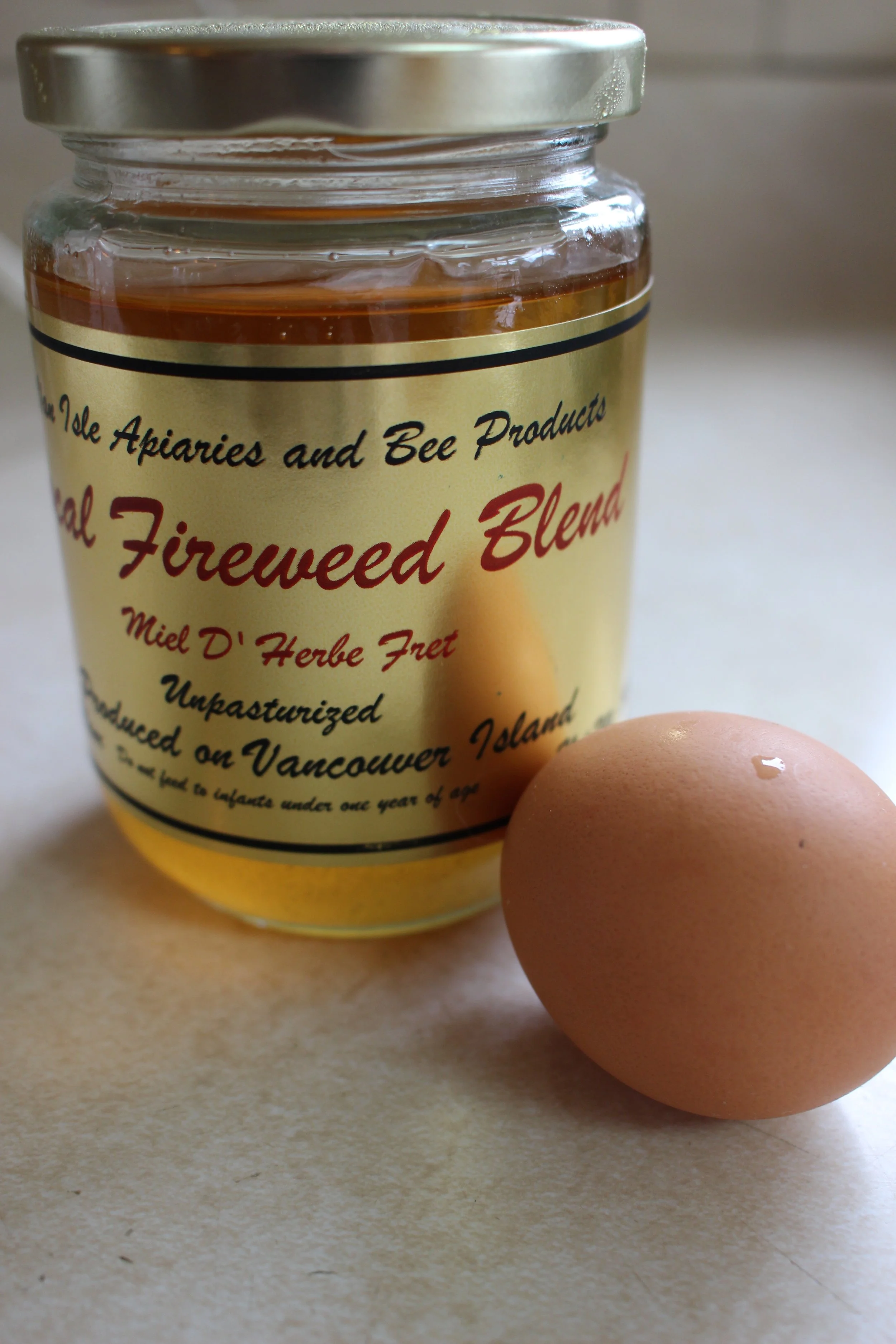 I used local honey, which I can't get enough of! 