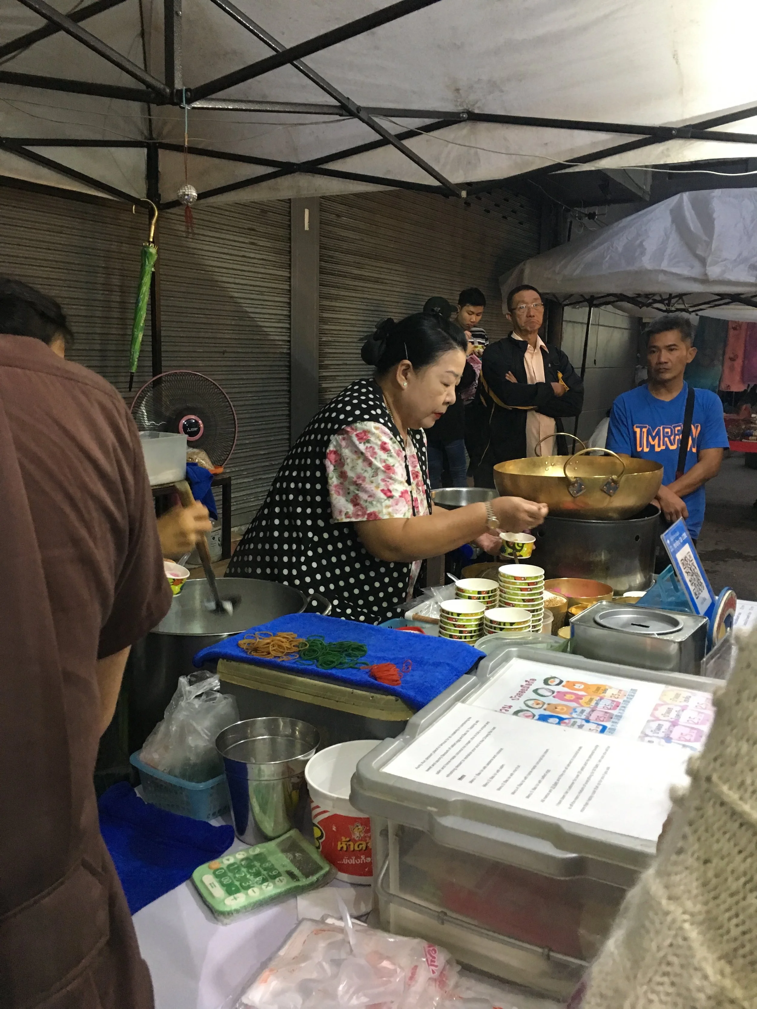 The woman working her magic