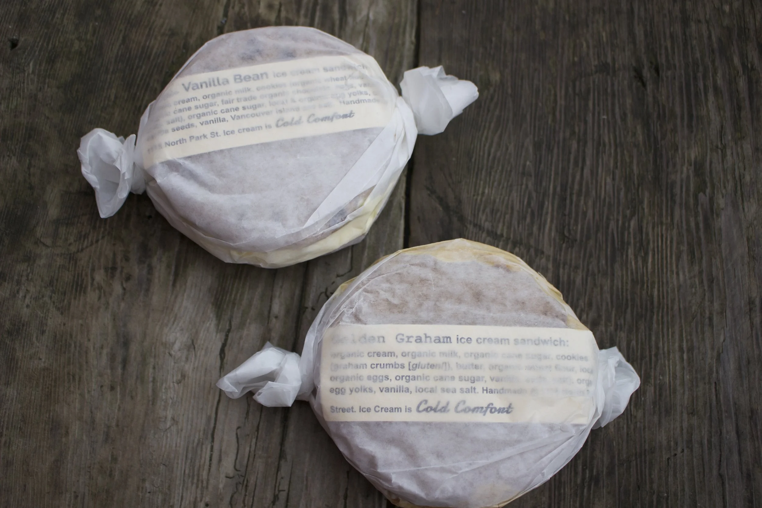 Ice cream sandwiches