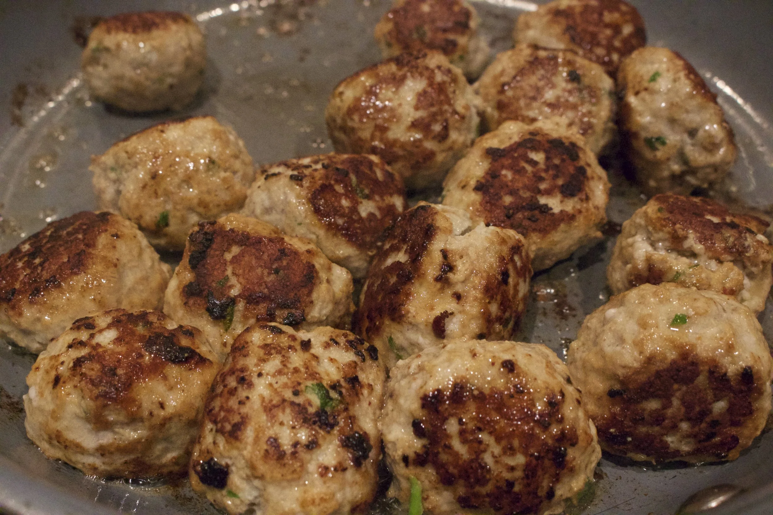 Cooking them up before adding them to the sauce