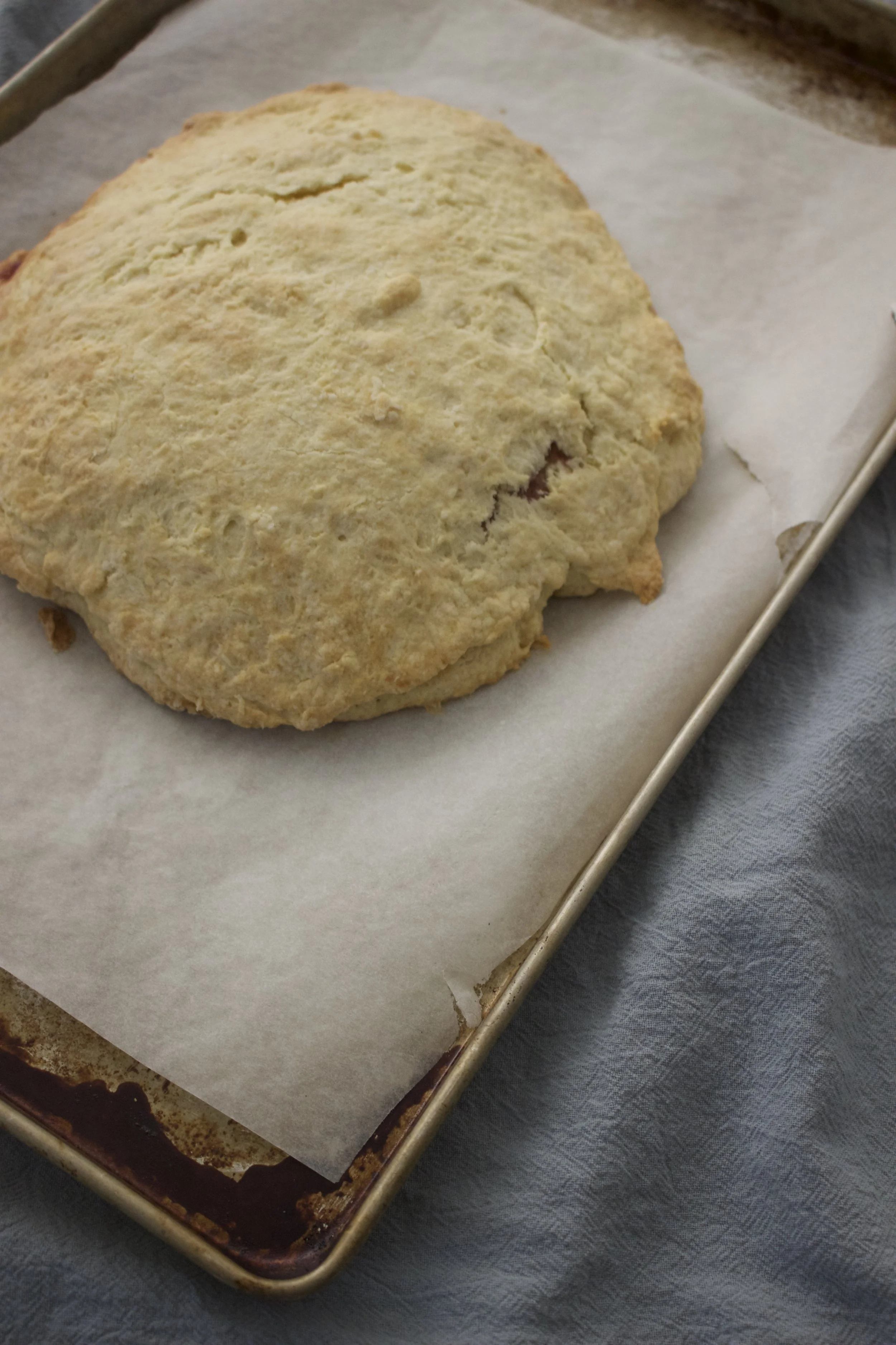 The round out of the oven