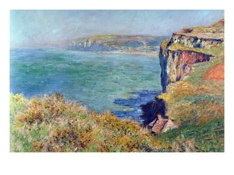 The Path through the Cliff at Varengeville , 1882, Claude Monet