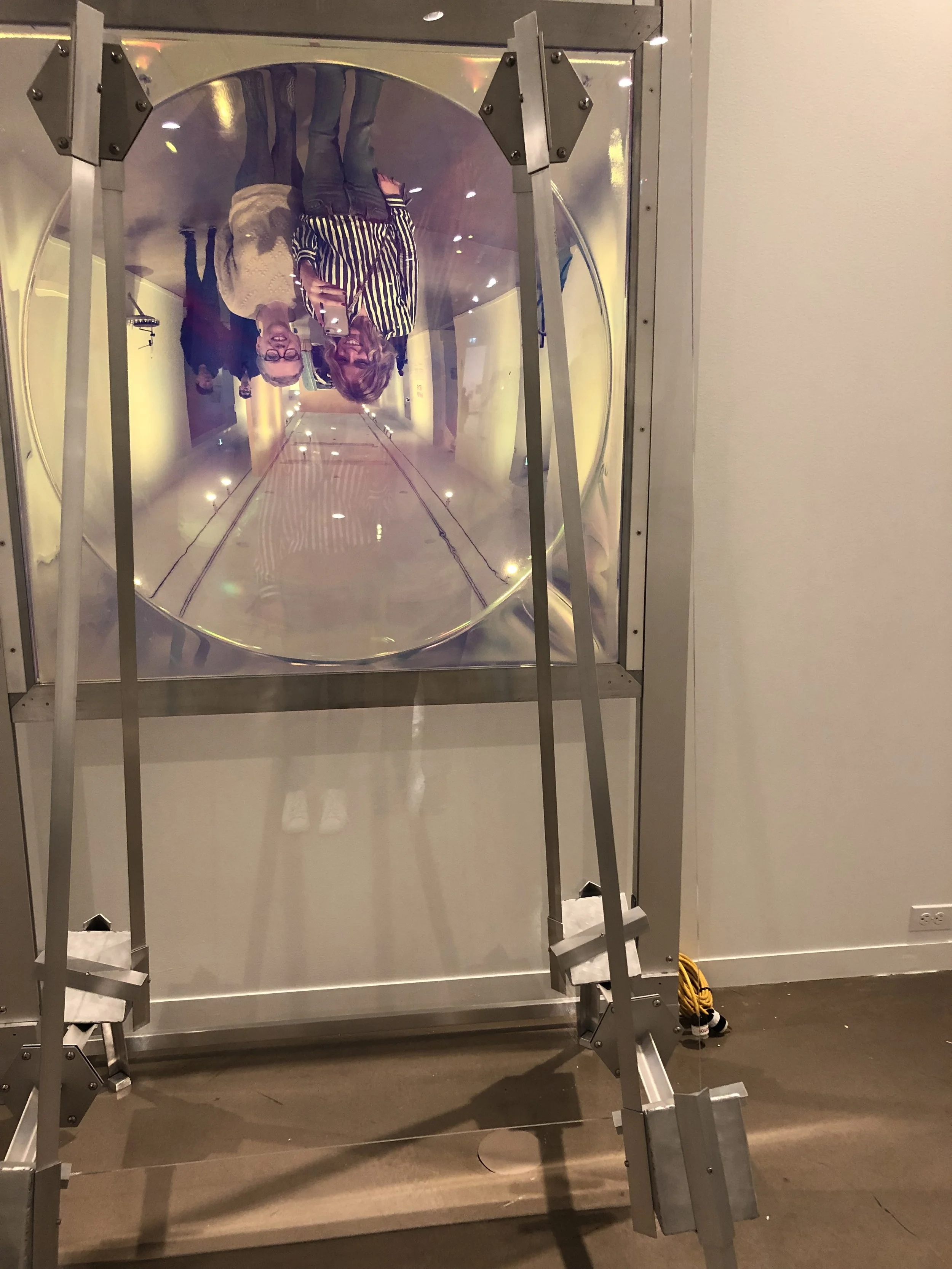 This piece was very cool and I couldn’t help myself to take a photo of us in it