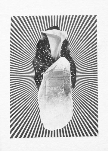 Psychic Vagina, 8"x11", collage, 2016
