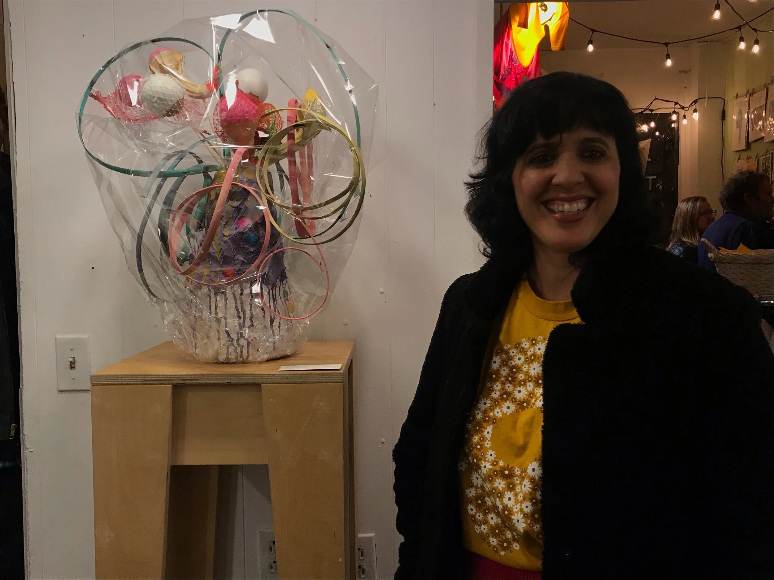 And just a reminder that my bouquet sculpture in the group show Pots!Pots!Pots! is still up at Tiny Town till the end of January.