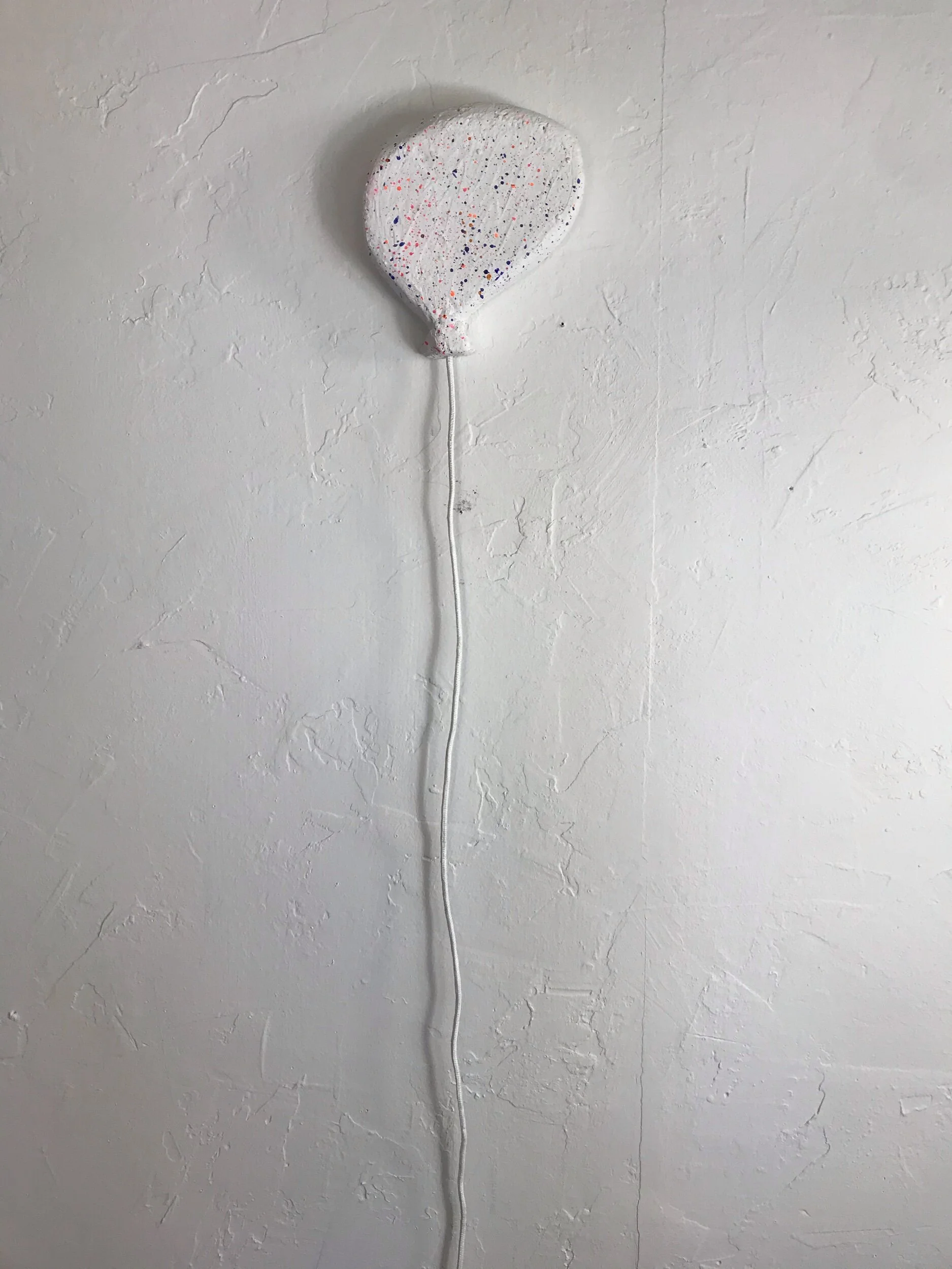  Deflating Balloon In The Rafters  44”x5.5”x1.5”  Mixed media  2019  N/A 
