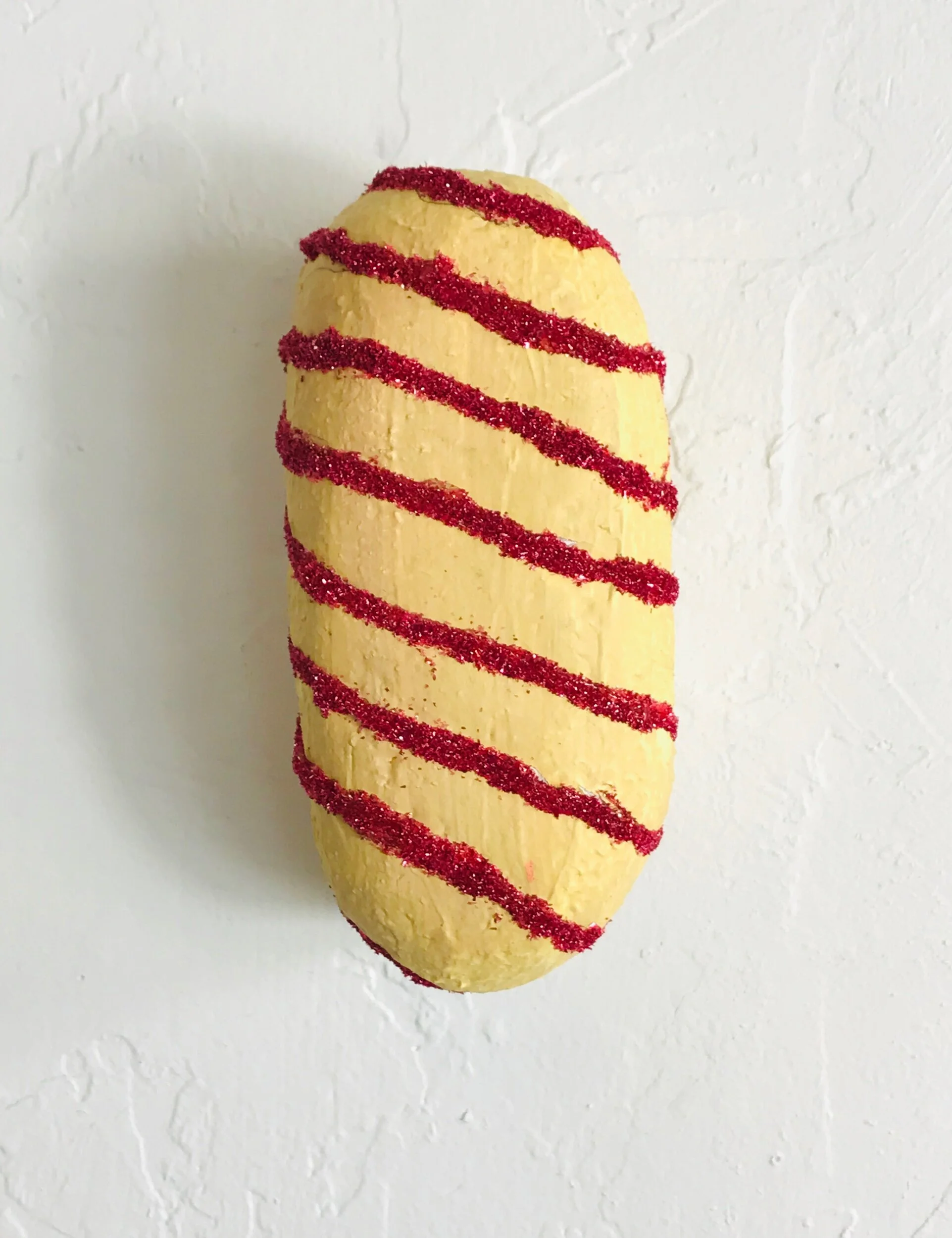  Tiger Tail  5.5x2.5x3”  Mixed media including crushed glass  2019  $50 