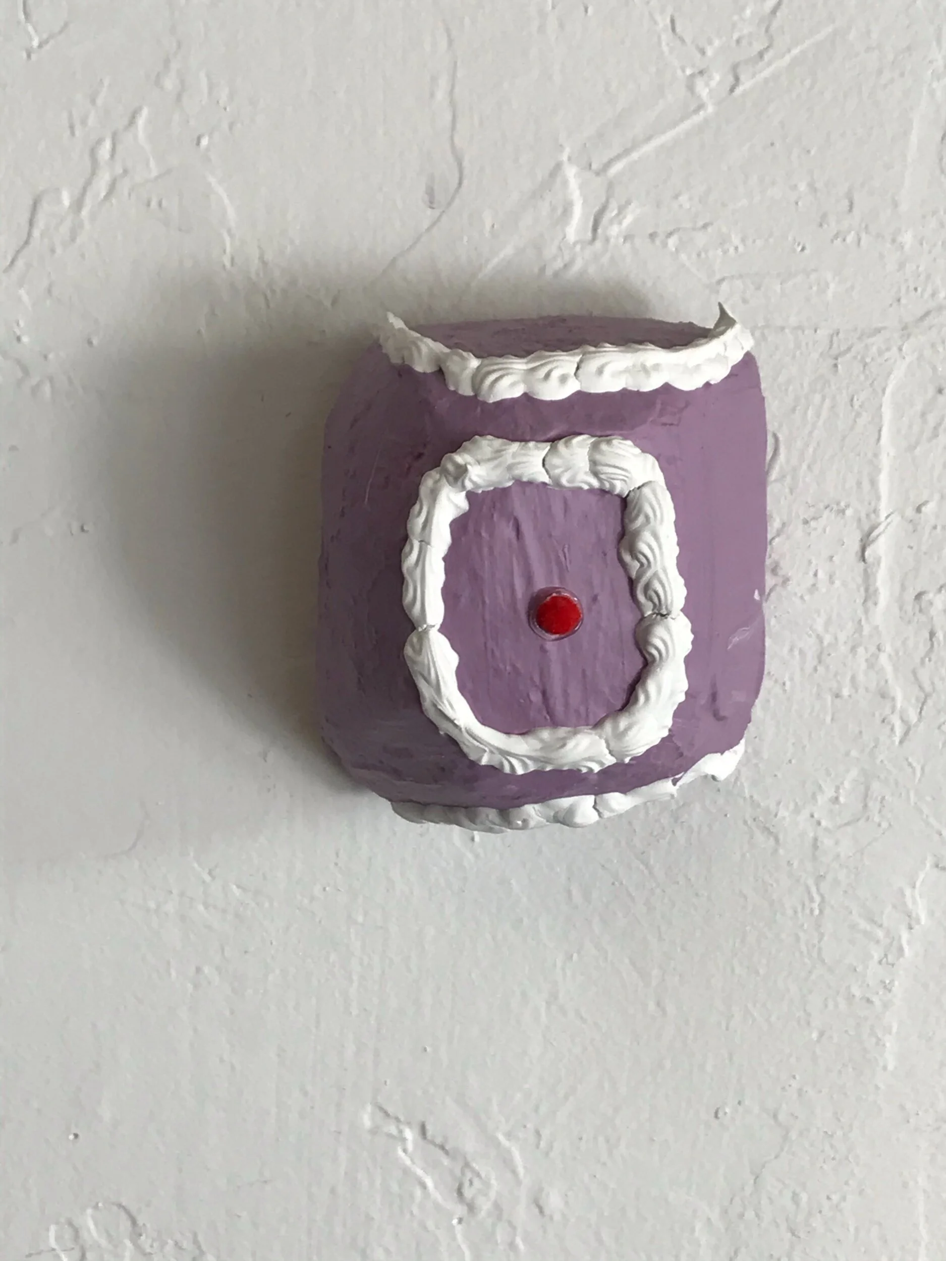  Petite Four (purple)  3.74x3x2.75”  Mixed media   2019-2020  $30 