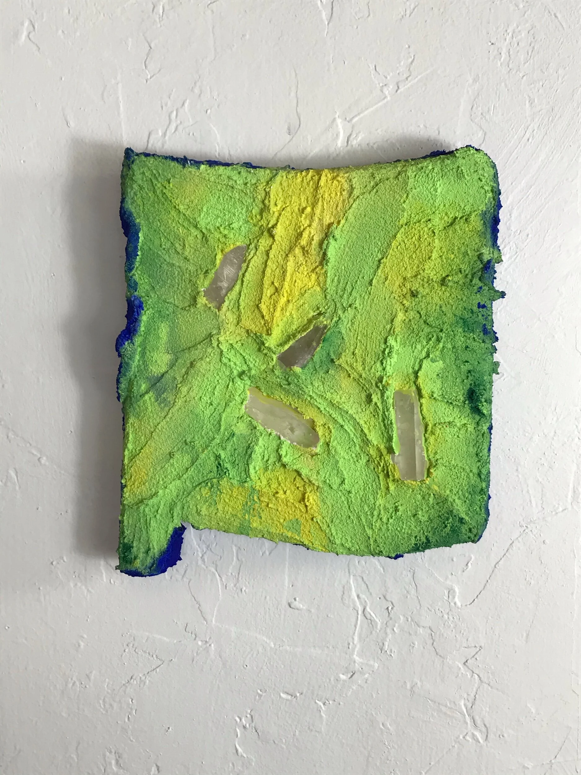  The State of New Mexico  8x7x1”  Mixed media including quartz crystals  2019-2020  $80 