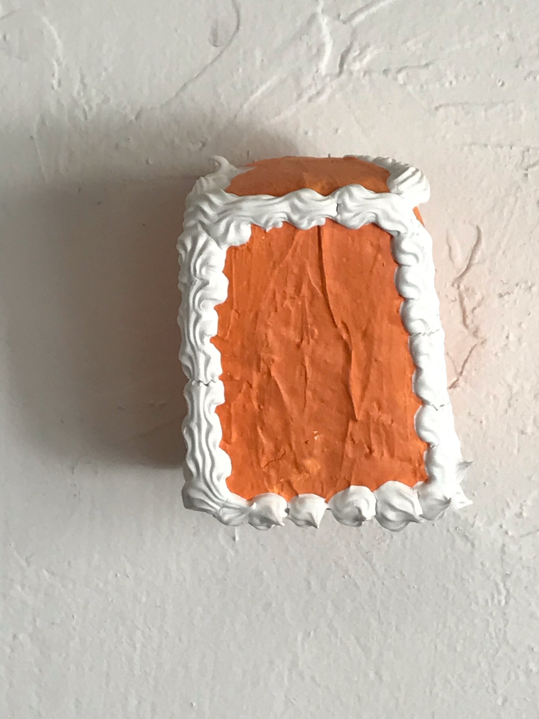  Petite Four (orange)  3x2x2.25”  Mixed media  2019  N/A 