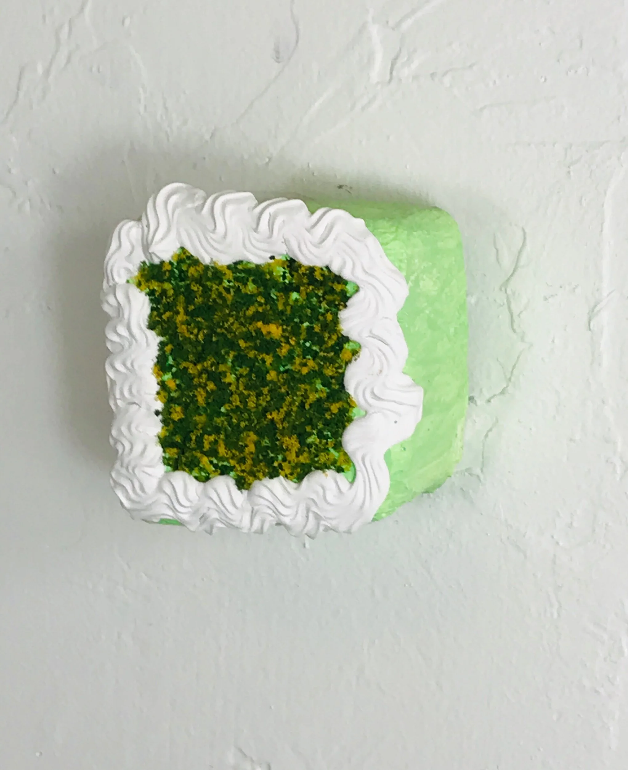  Petite Four (green)  2.5x3x2”  Mixed media  2019-2020  N/A   