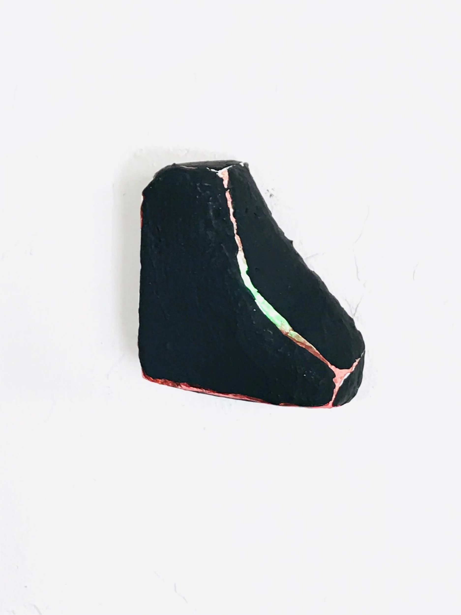  Black Shape 4  2.75”x3”x1.25”  Mixed media  2019  $25 