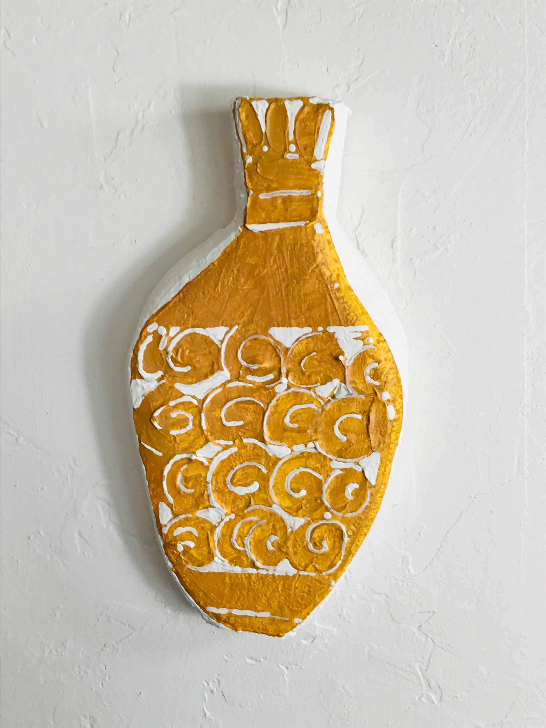   The Vase This Lady Gave Me For Free At A Garage Sale   11x6x1.5”  Mixed media  2019  N/A 