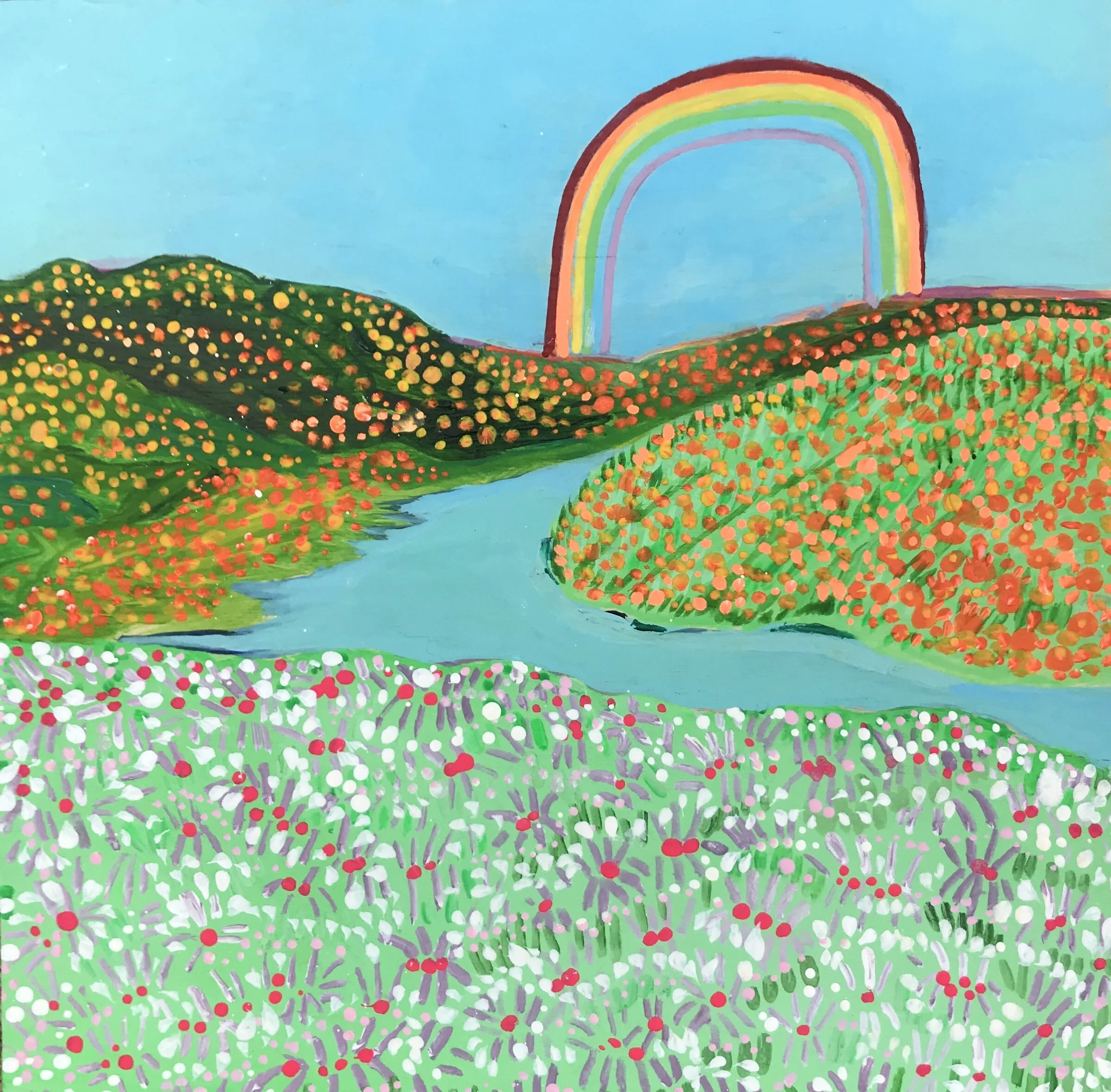   The Portal Home   8x8”  Mixed media on panel  2020 