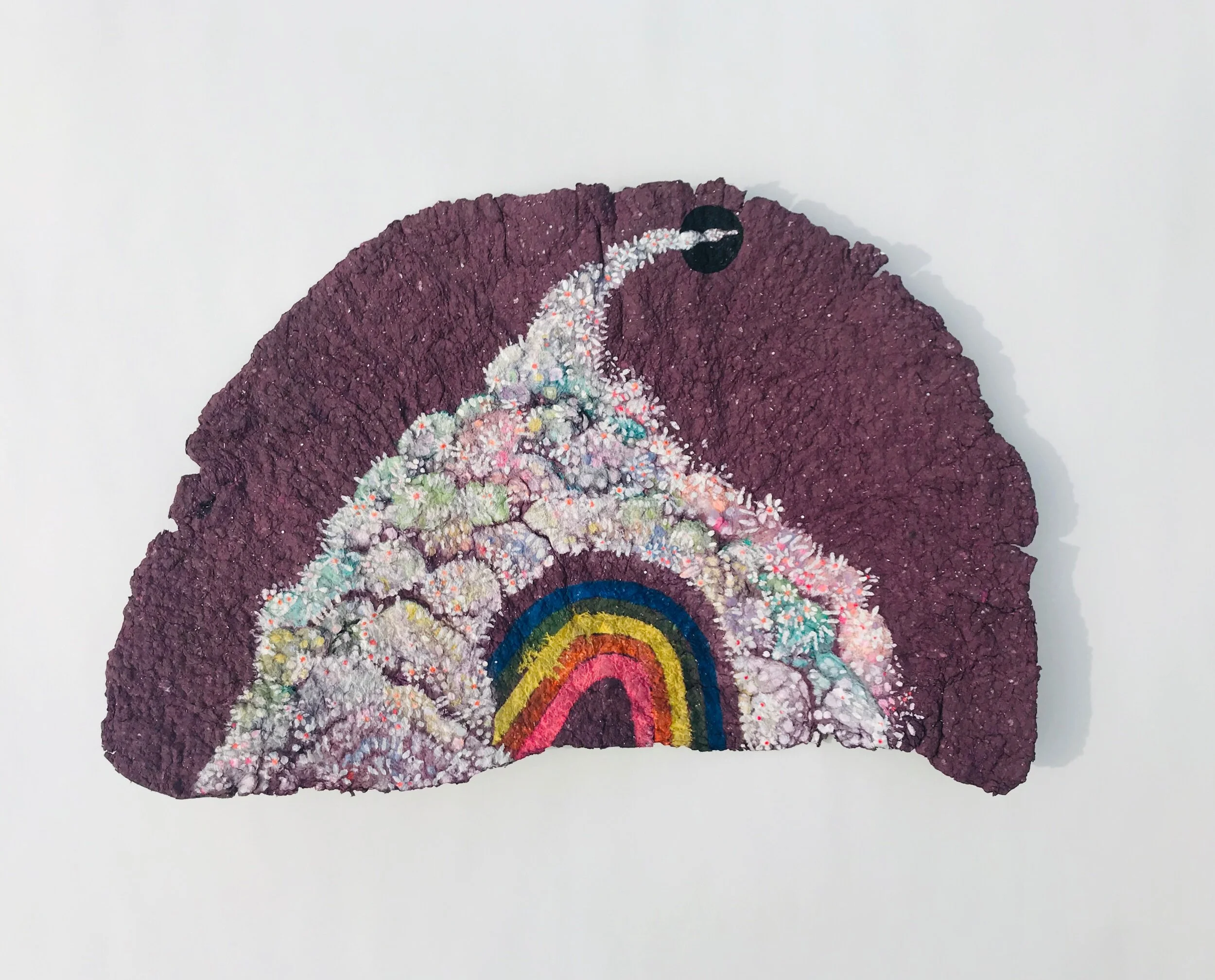   Ilia’s Goodbye&nbsp;   14x23”  Mixed media on handmade paper  2020 