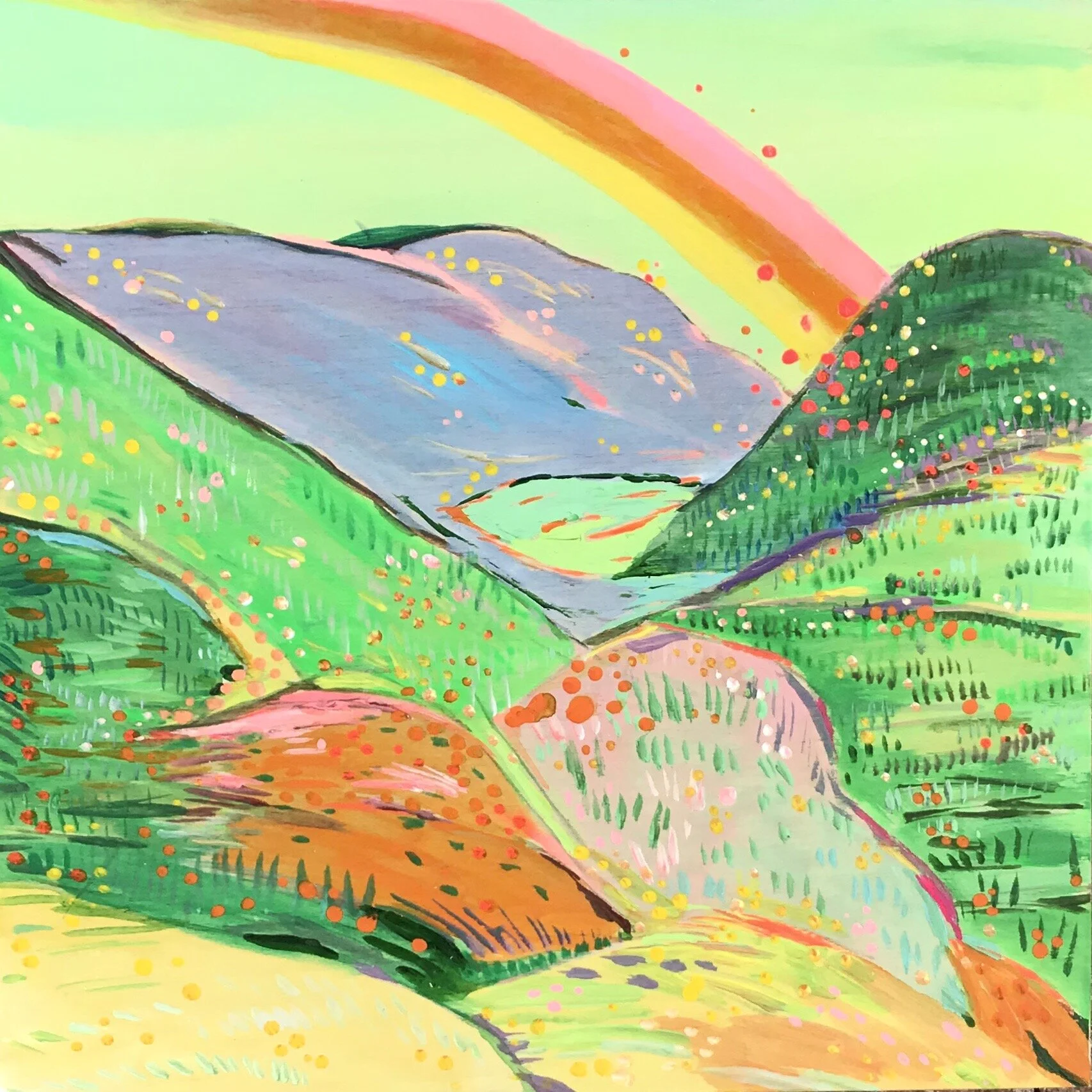   Celadon Sky   8x8”  Mixed media on panel  2020 