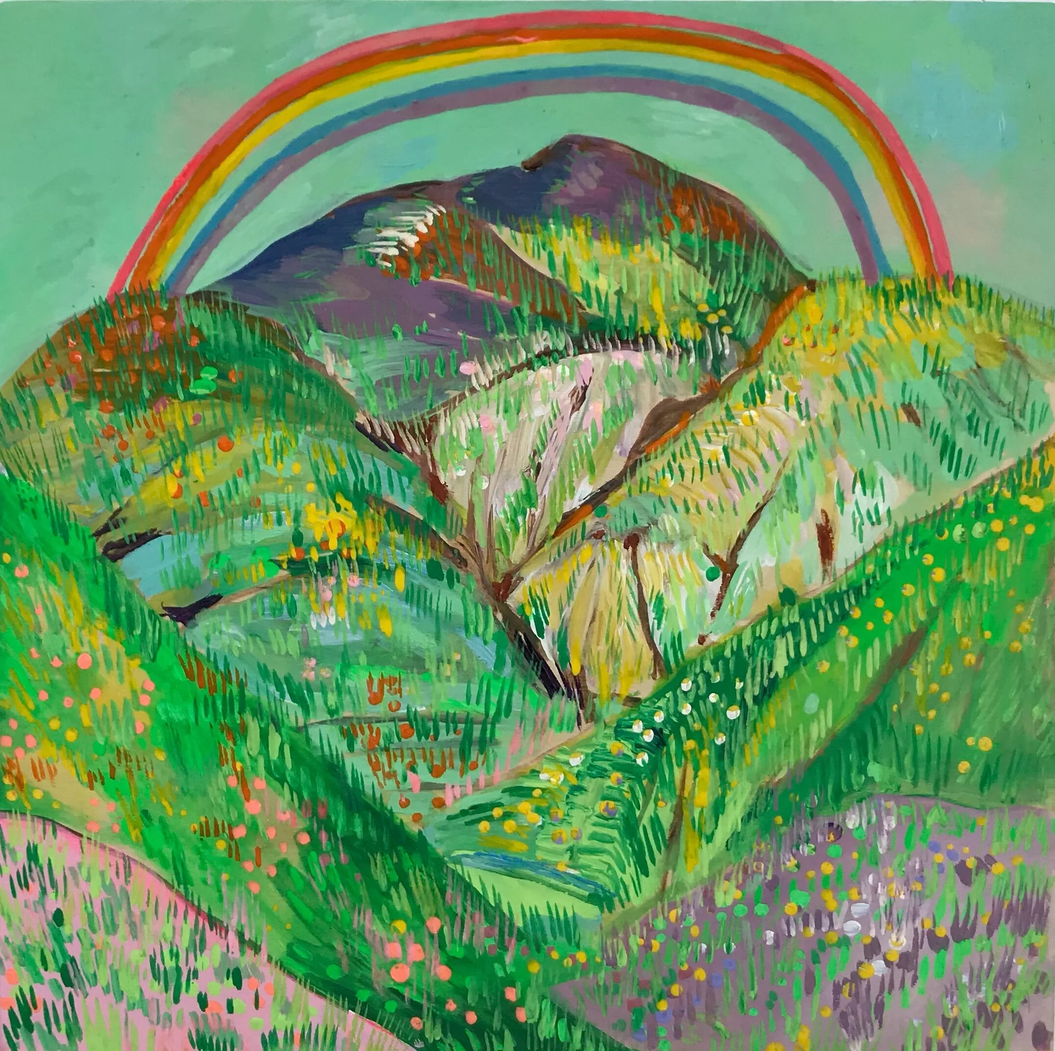   Grand Arch   8x8”  Mixed media on panel  2020 