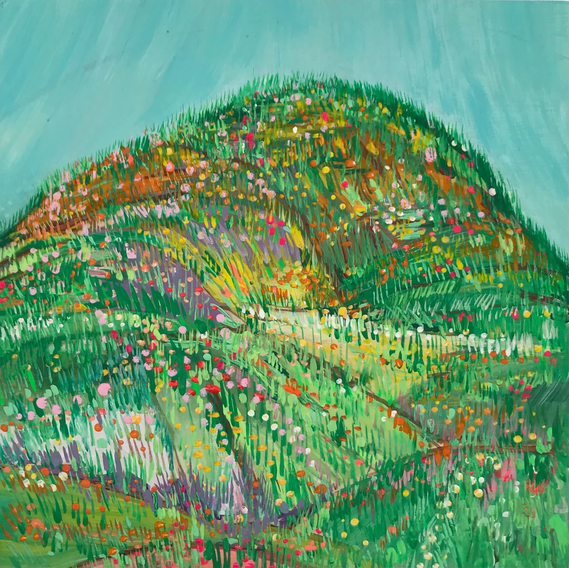   Uplift   8x8”  Mixed media on panel  2020 