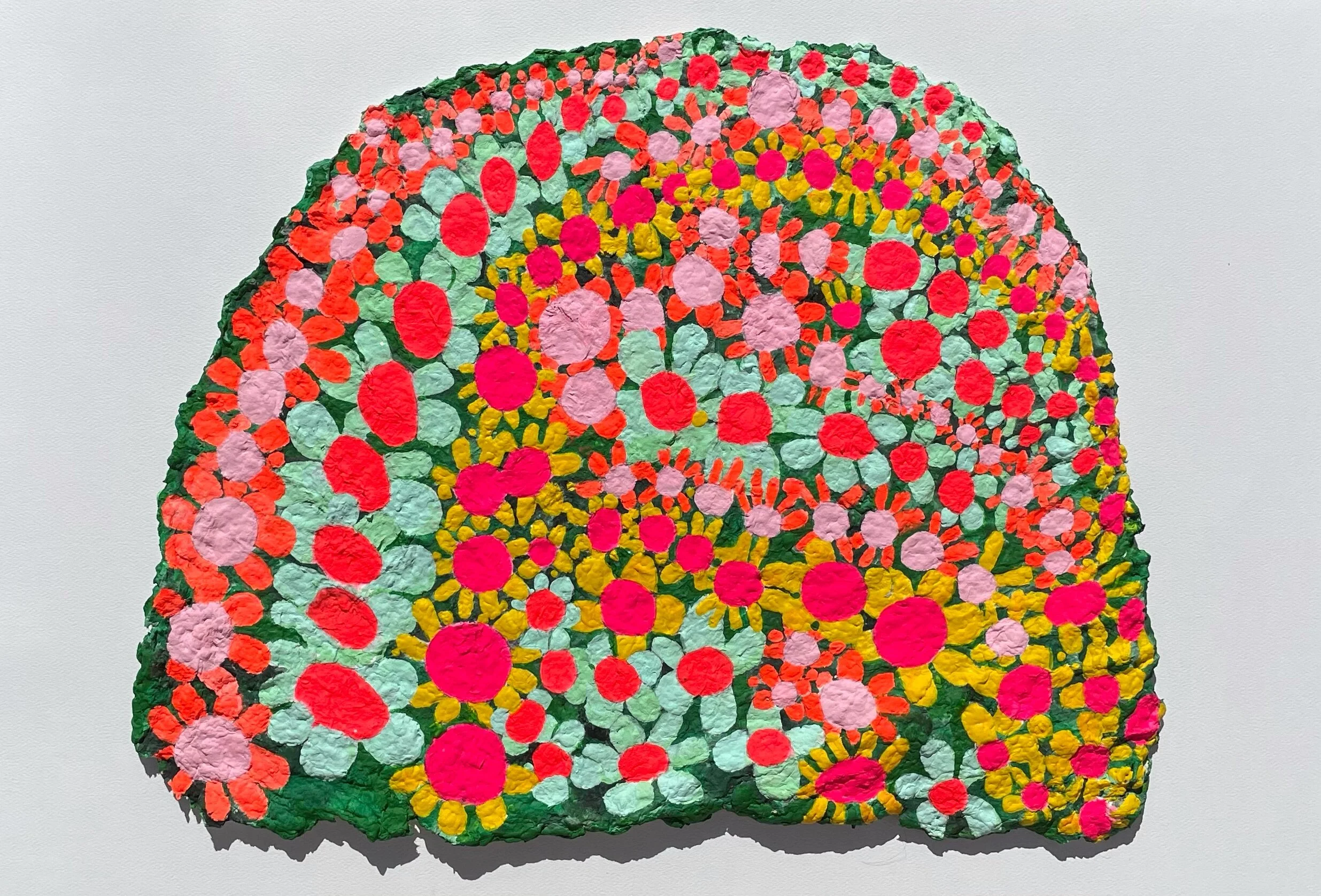   Psychodelic Mound   12x15”  Mixed media on handmade paper  2020-2021 