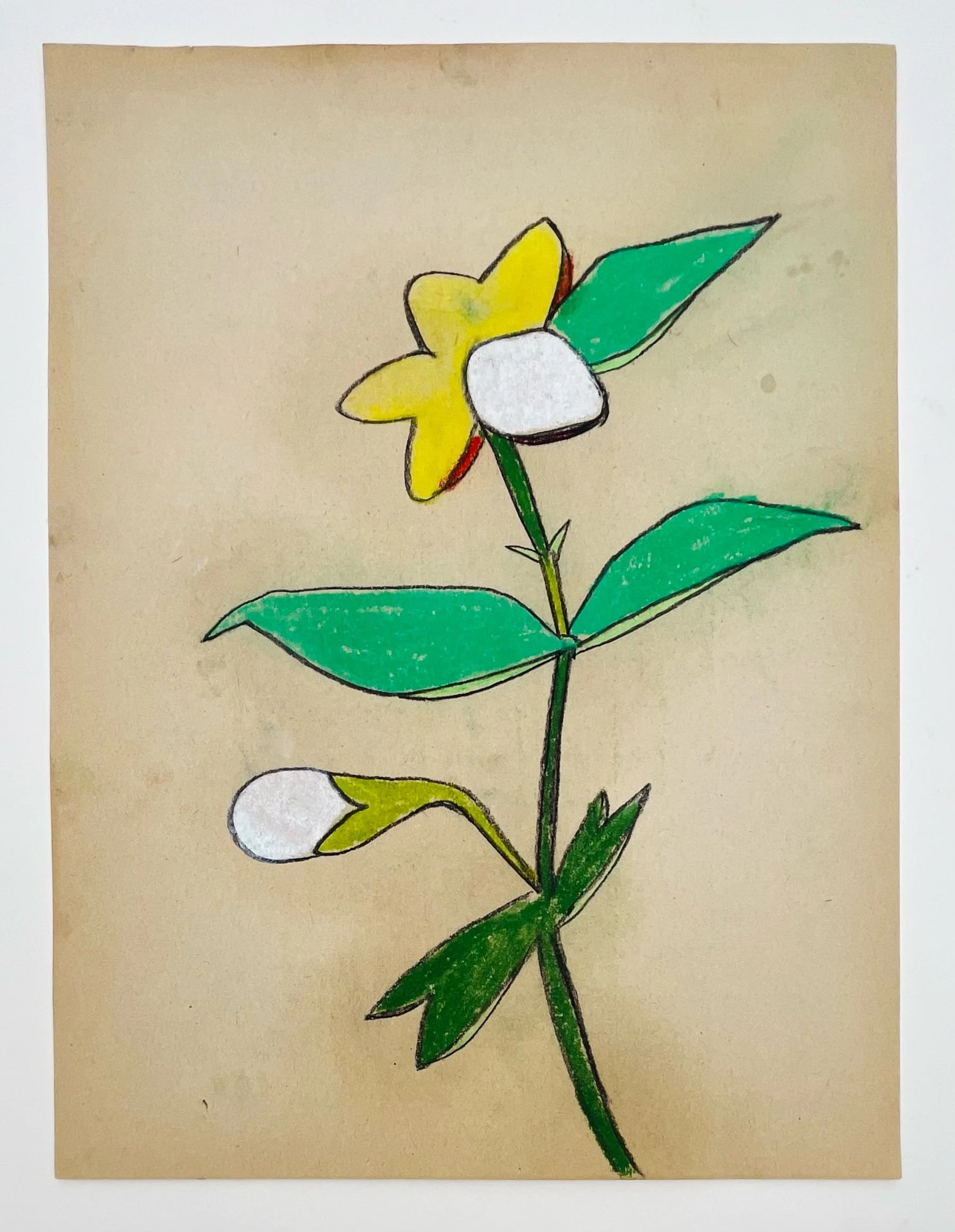  34  9x12"  Drawing on found paper  2024 