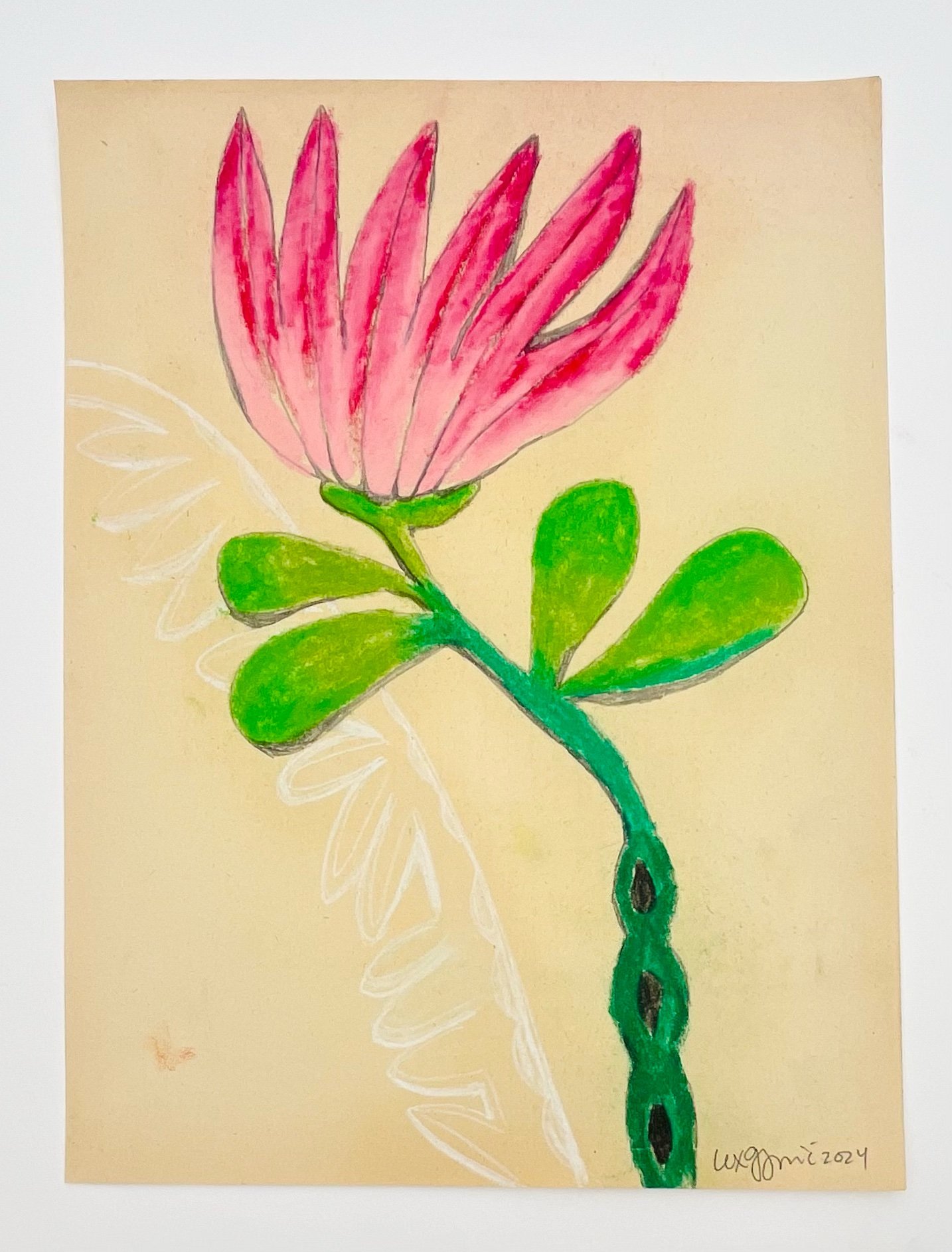  36  9x12"  Drawing on found paper  2024 