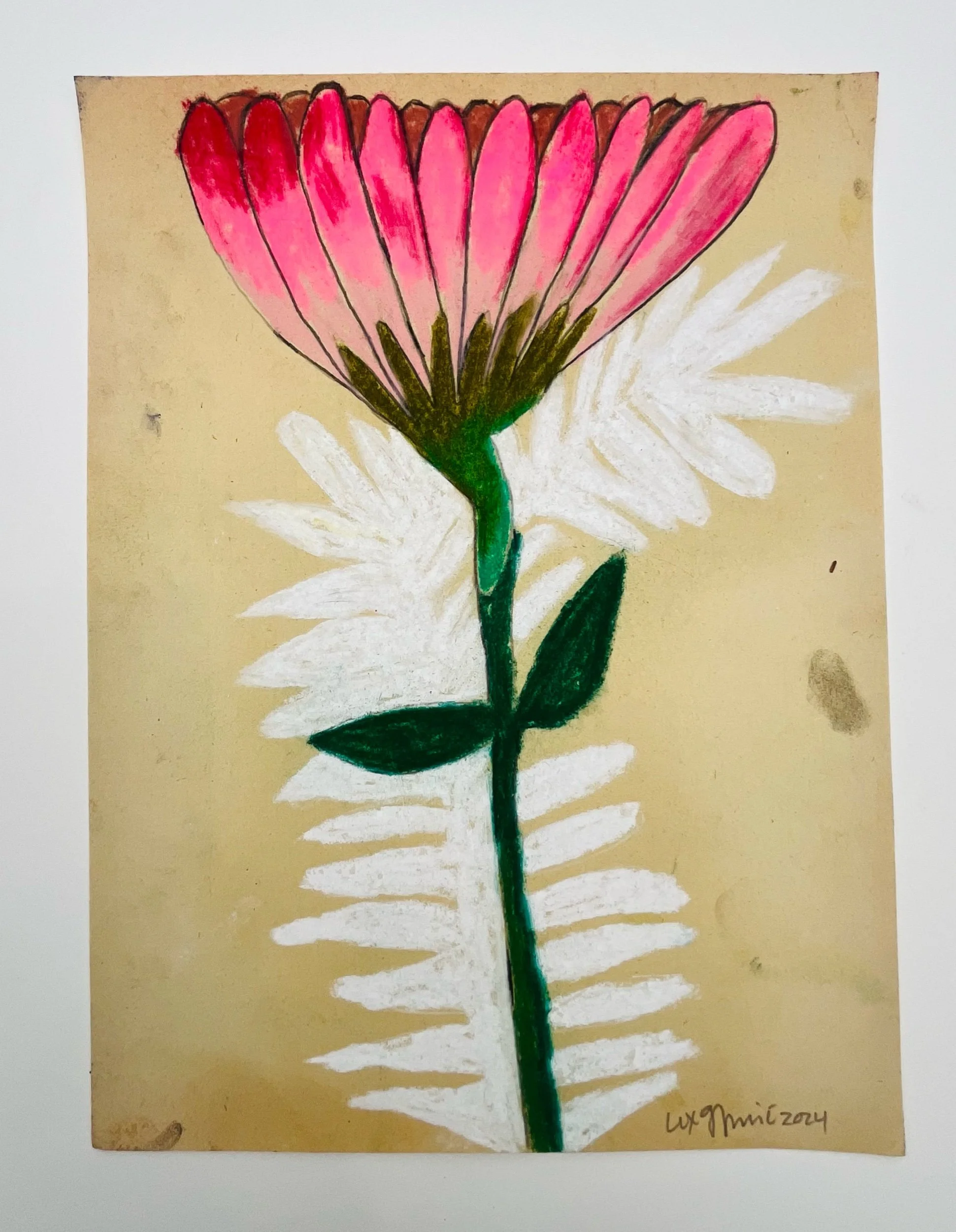  76  9x12"  Drawing on found paper  2024 