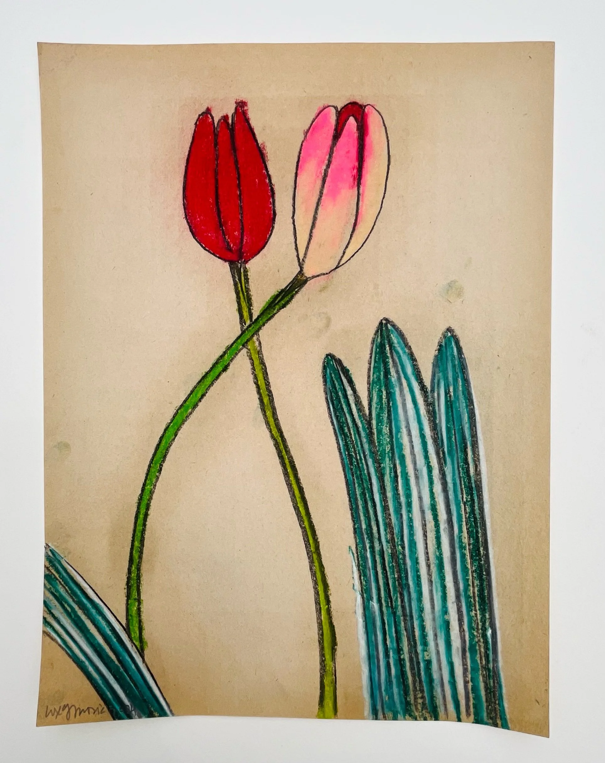  78  9x12"  Drawing on found paper  2024 