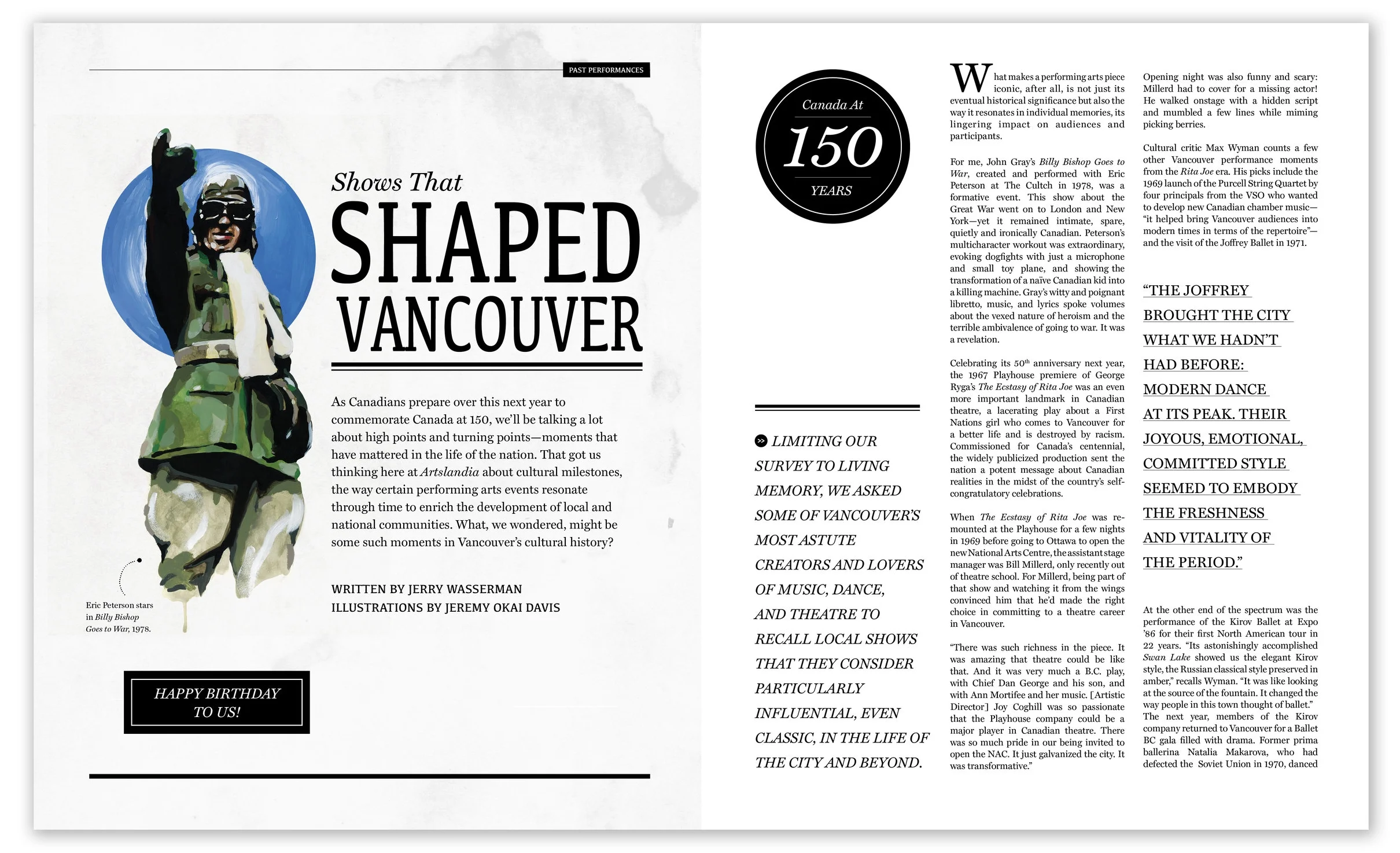 SHOWS THAT SHAPED VANCOUVER FEATURE Spread