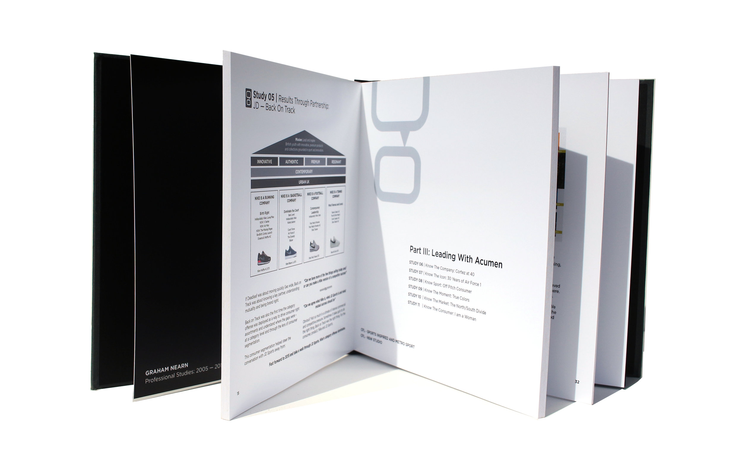 hardcover portfolio book