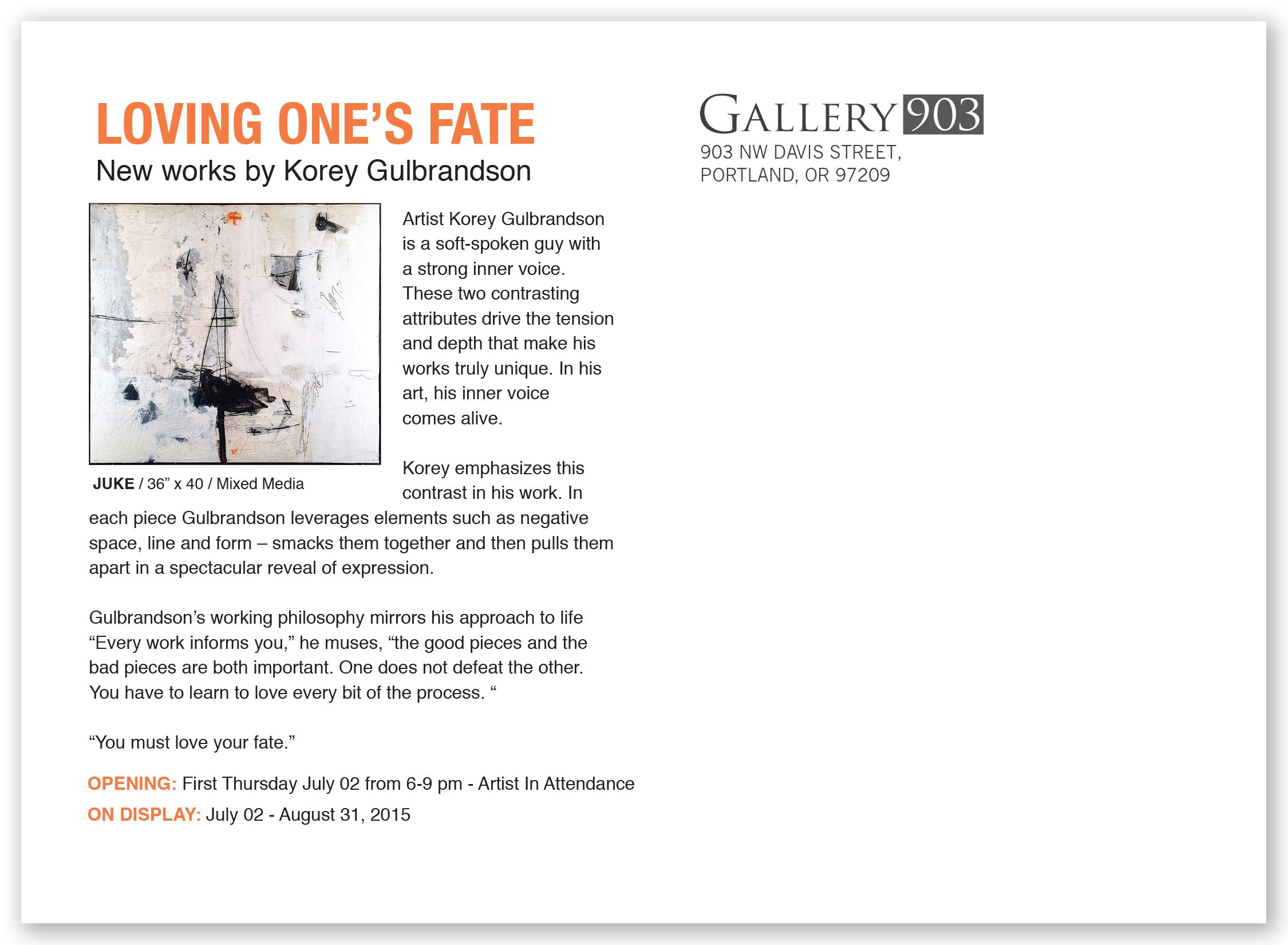BACK of korey gulbrandson postcard