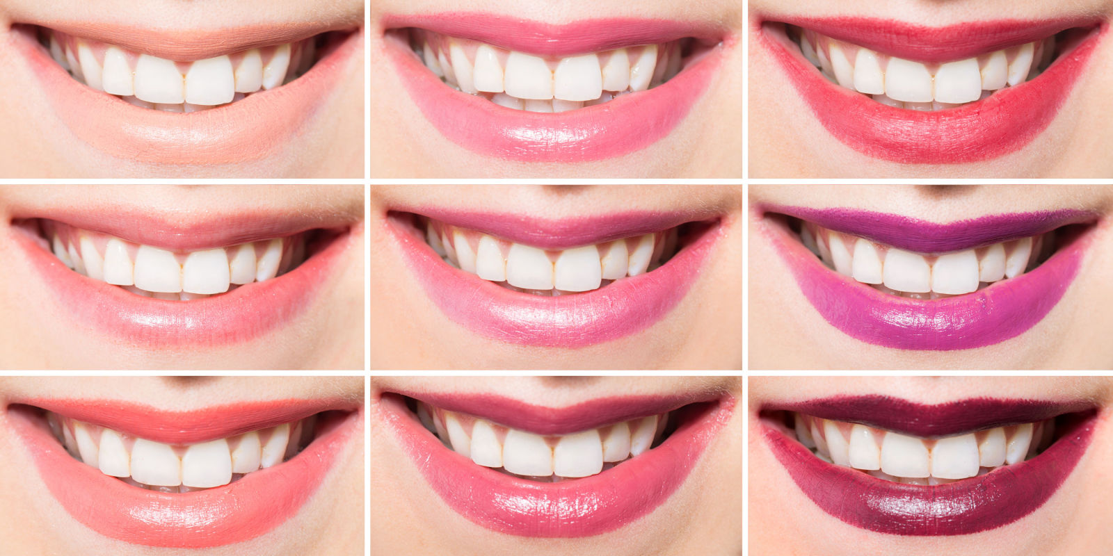 carefully chosen lipstick shade can enhance the pearly white shine
