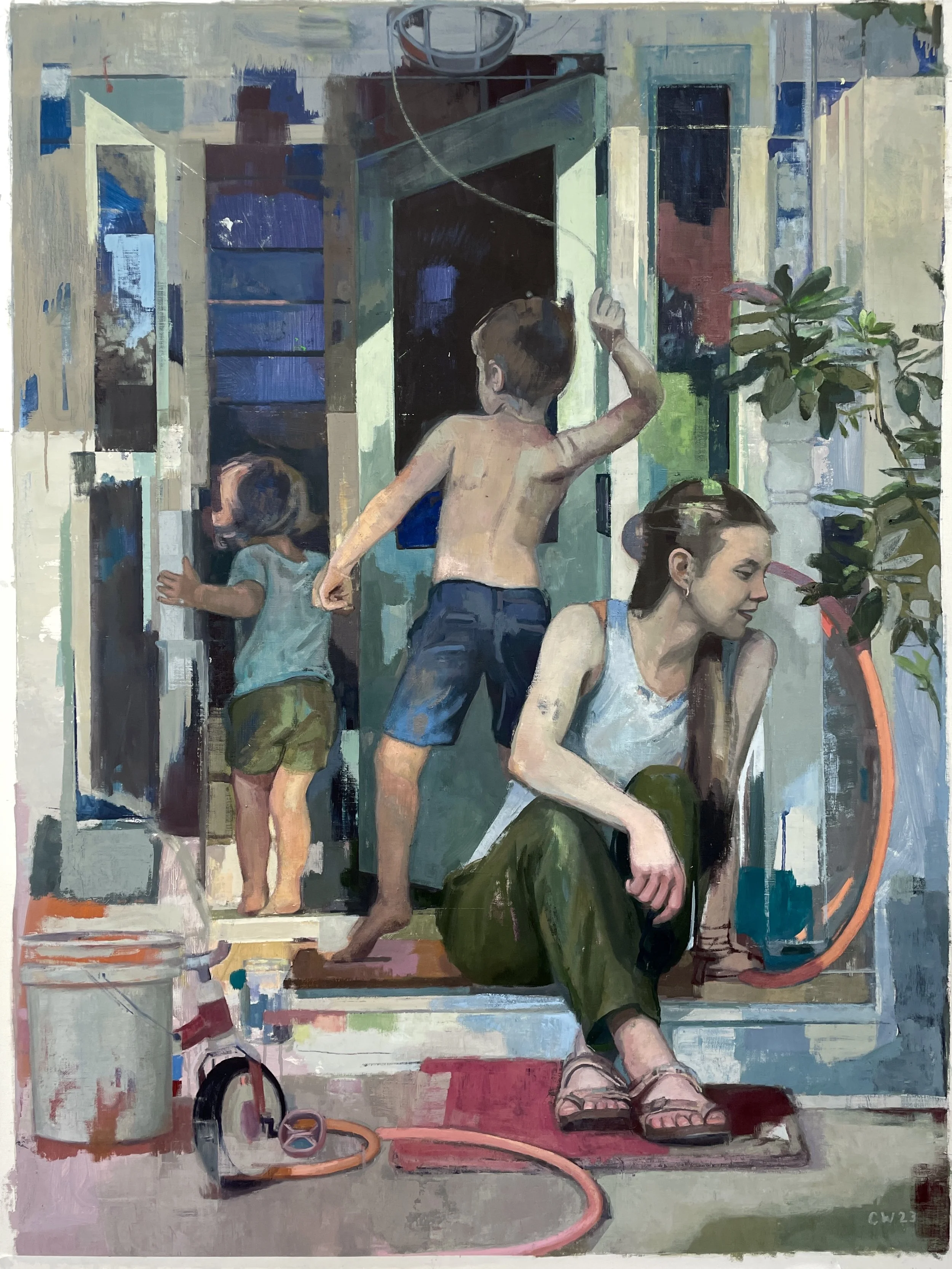 Painting of children 