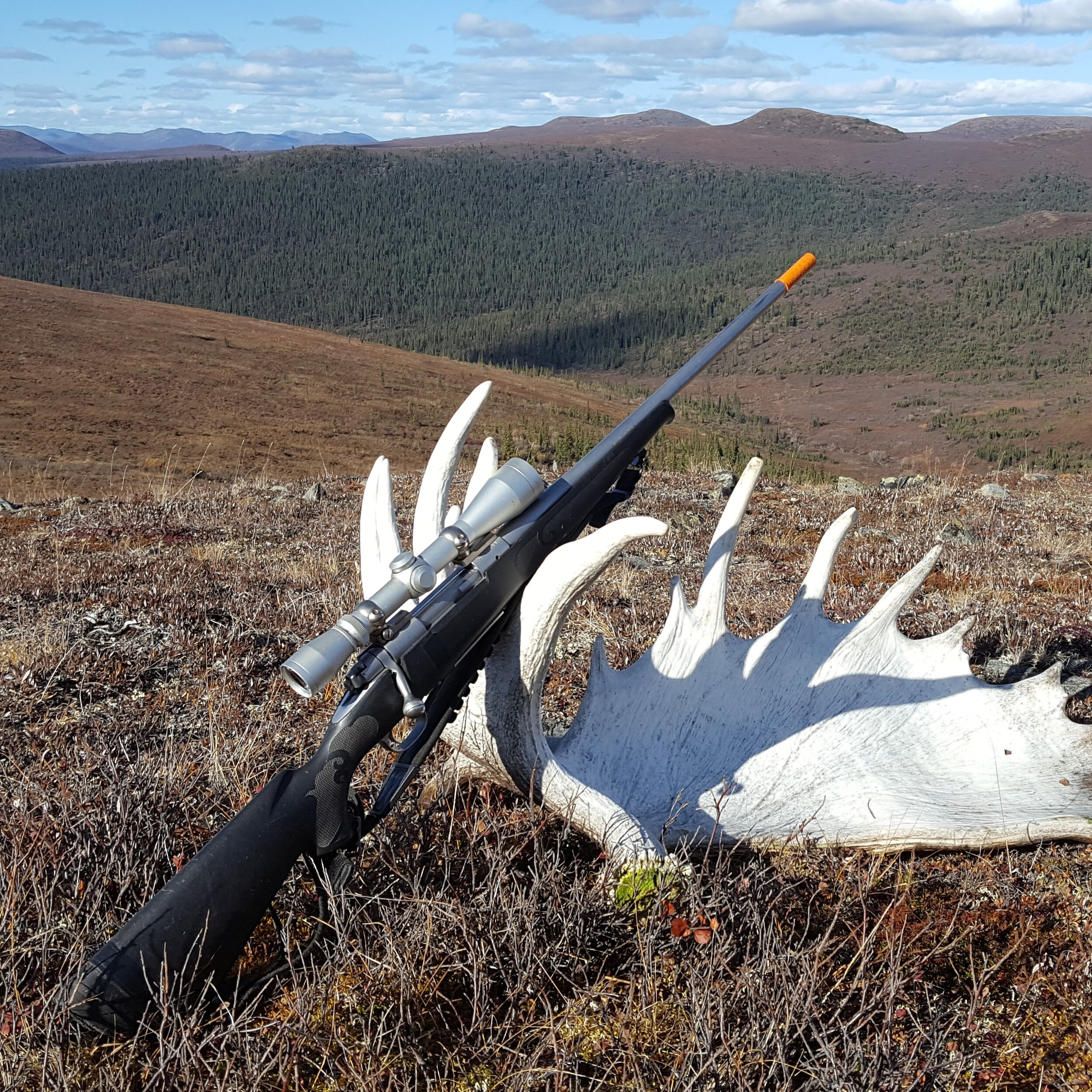 SMC on moose shed while hunting.jpg