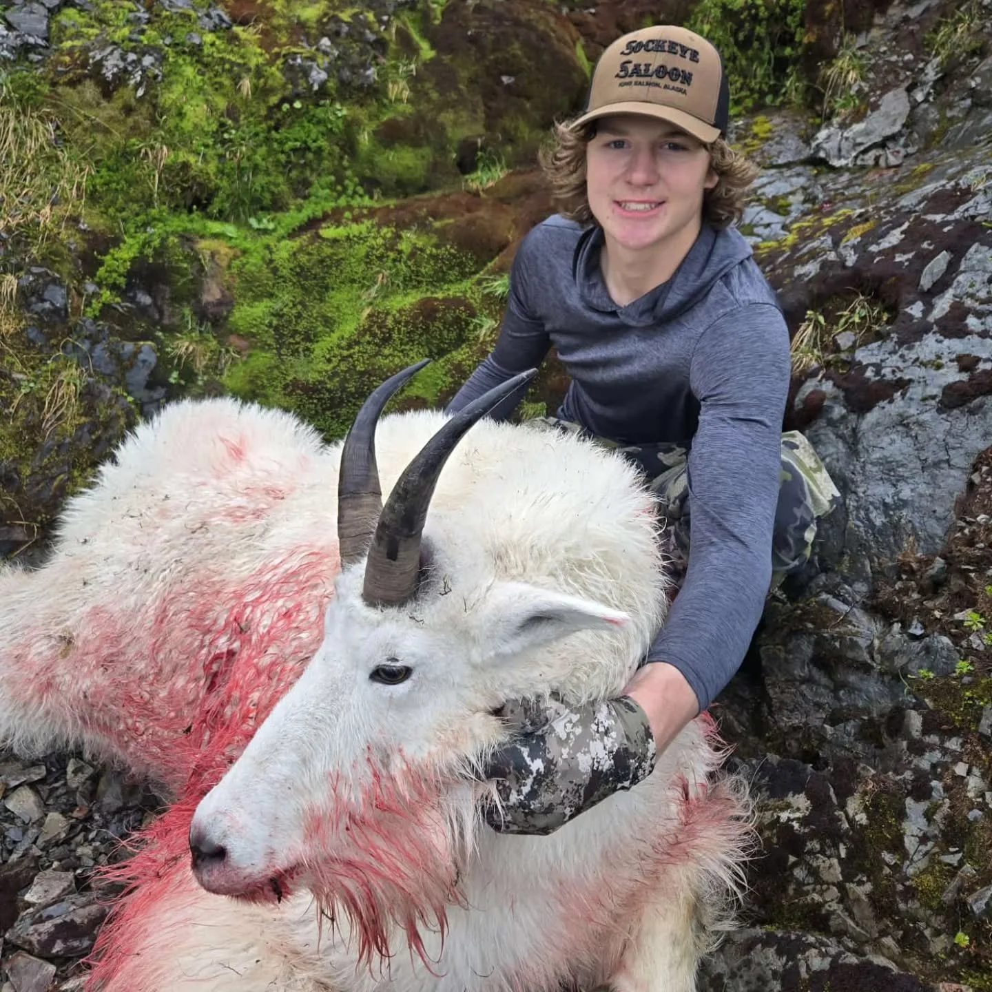 Kids are so capable! They just need room and the freedom to challenge themselves! #outdoorkids #outdoorfamily #hunting #huntinglife #takethekids #raisemright #goathunting #mountaingoat #lovethiskid