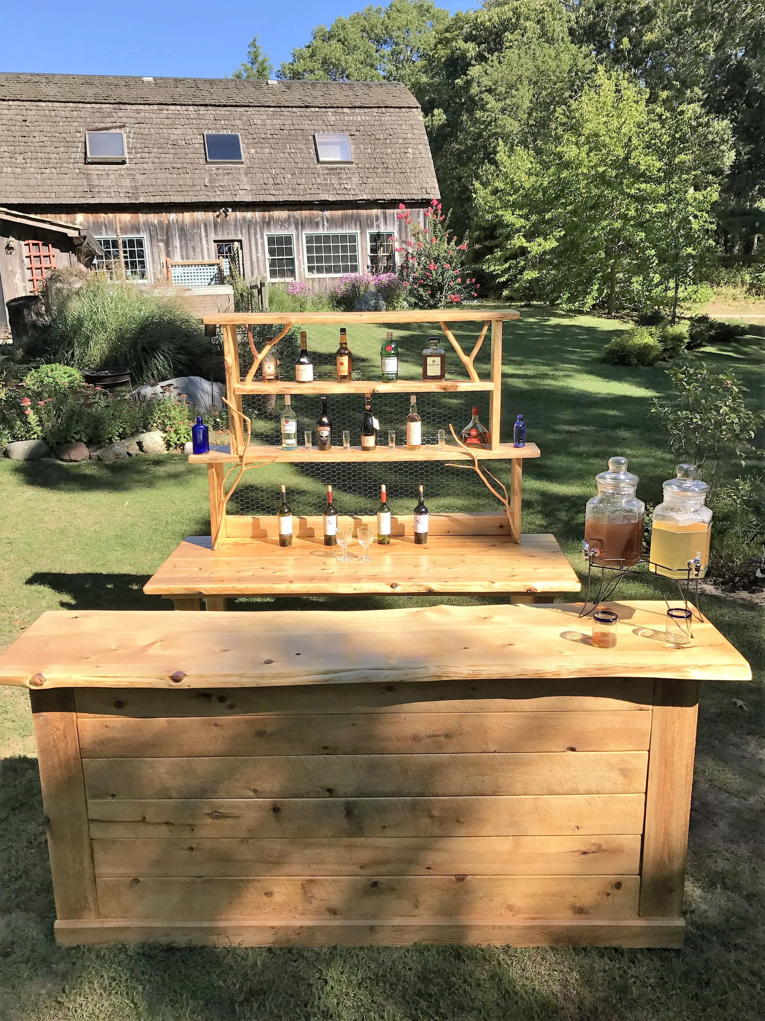 Classic Bar with Classic Hutch & Table