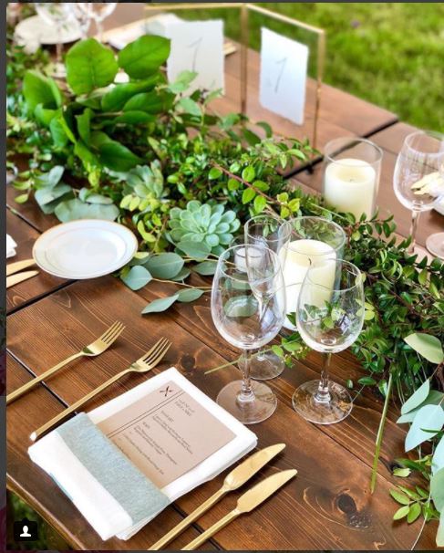 A Rustic Affair - Farm Table setting .JPG