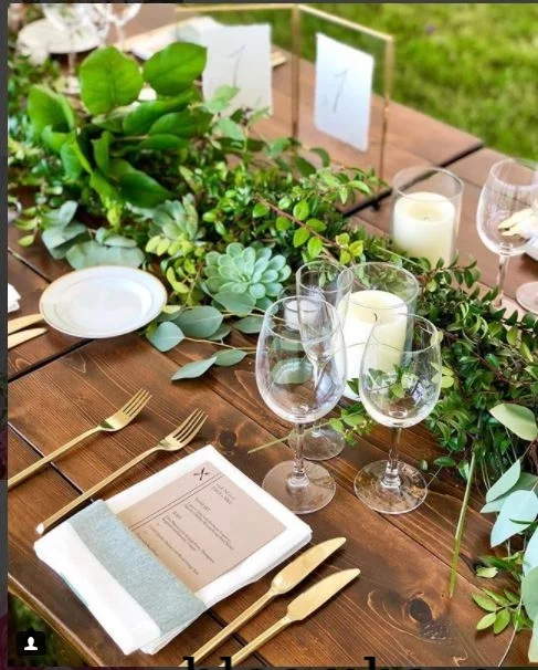 A Rustic Affair - Farm Table setting .JPG