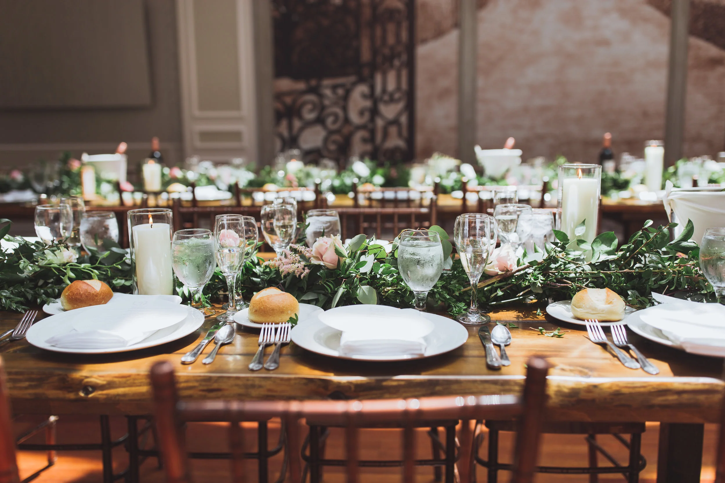 A Rustic Affair - Farm Tables .JPG