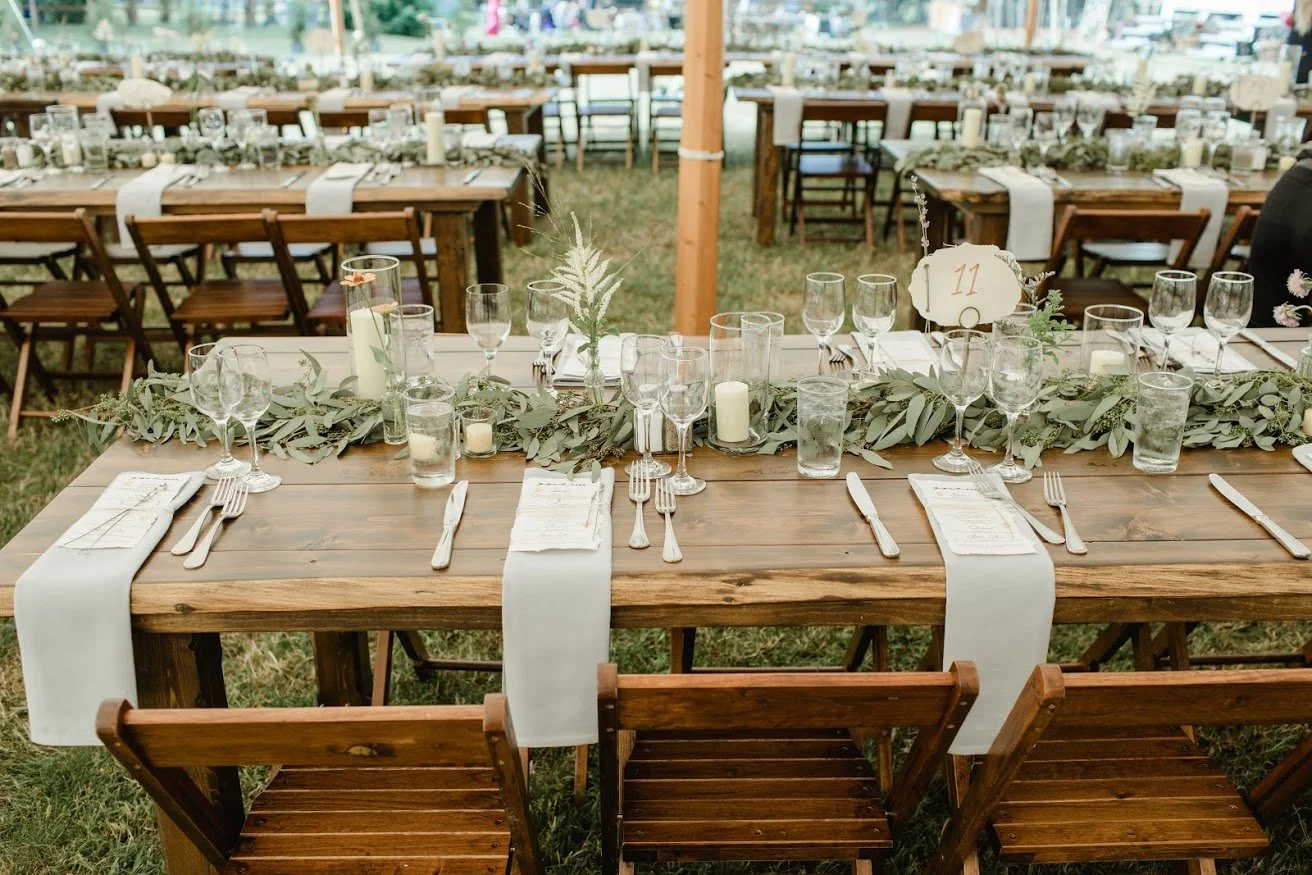 Rustic Affair - Farm tables .JPG