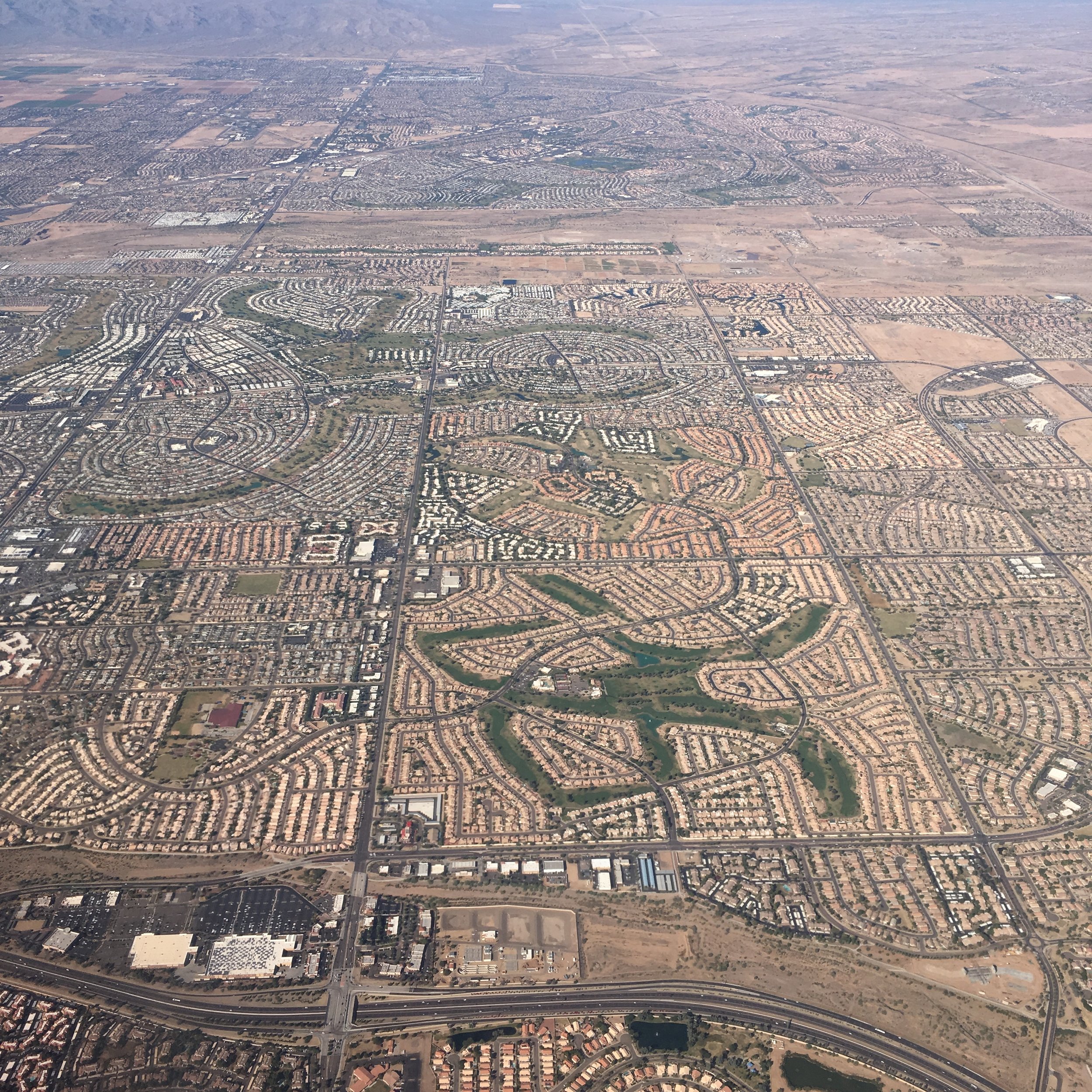Preparing to land in Phoenix.