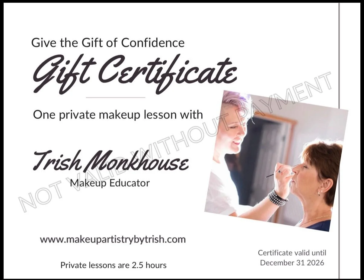 Mother&rsquo;s Day is coming up and I have gift certificates available for private makeup lessons. 

A 2.5 hour, one on one lesson, in her own home. No rushing, no overwhelm. Just focused time learning what actually works for her face right now.

If 