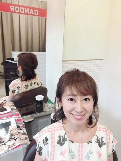 前髪作った方が若く見えますよ!。と。騙されてないはず!!!(笑)