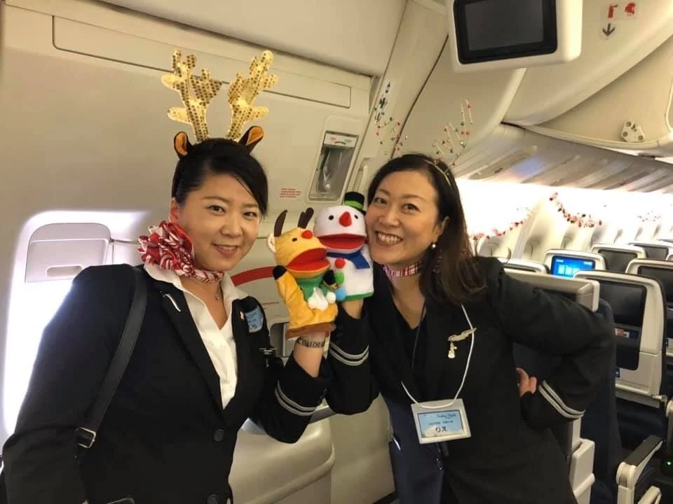 生徒さんの機内アナウンス、 NHKニュースでチラ聴き‼️