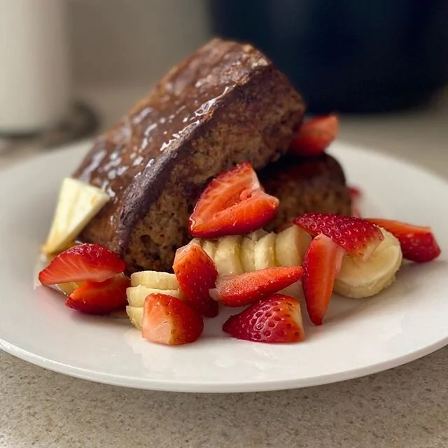When that butter just slides to the left | Banana Bread French Toast