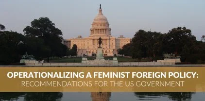 Operationalising a Feminist Foreign Policy