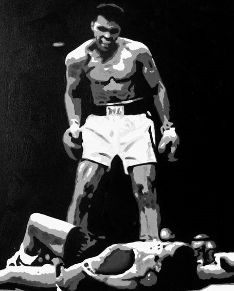 Muhammad Ali - Handmade Oil Painting on Canvas - Wall Art