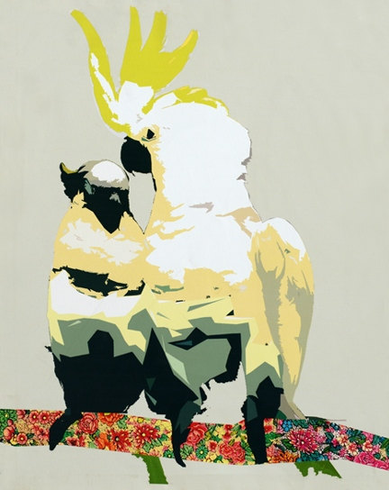 Cockatoo's - Handmade Oil Painting on Canvas - Wall Art