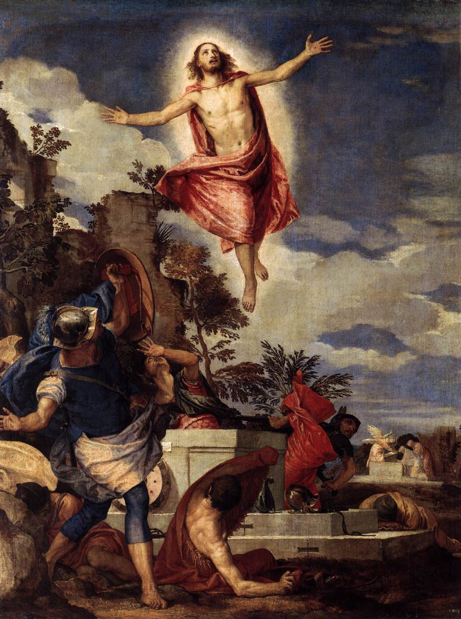 The Resurrection of Christ by Paolo Veronese- Famous Art - Handmade Oil Painting on Canvas