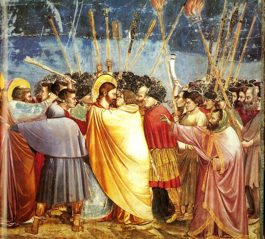 The Arrest of Christ (Kiss of Judas) by Giotto- Famous Art - Handmade Oil Painting on Canvas