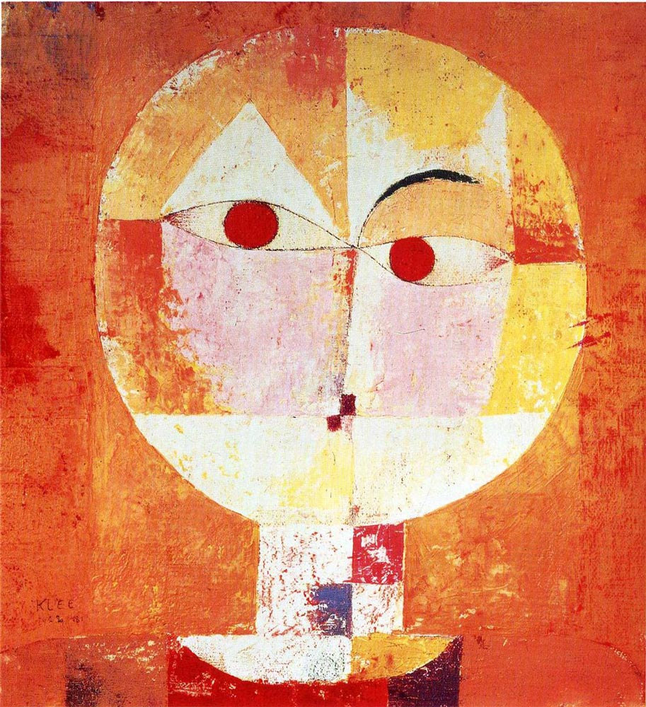 Scenecio by Paul Klee- Famous Art - Handmade Oil Painting on Canvas